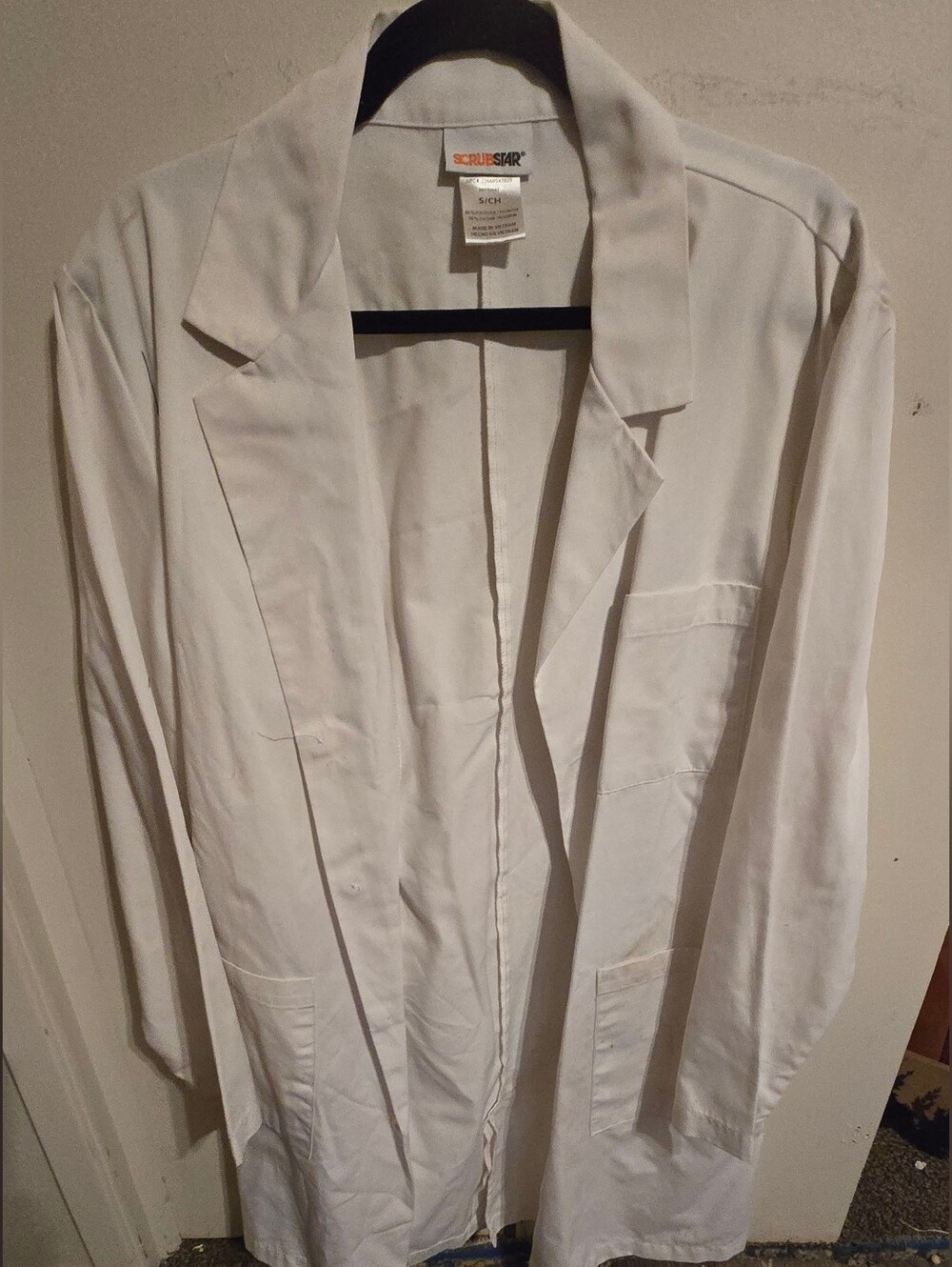 White Lab Coat - Classic Open Front